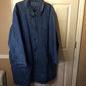 3X Denim & Co denim trench